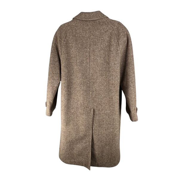 Brooks Brothers Mens 42R Reversible Herringbone Tweed Wool & Cotton Trench Coat - Picture 2 of 16